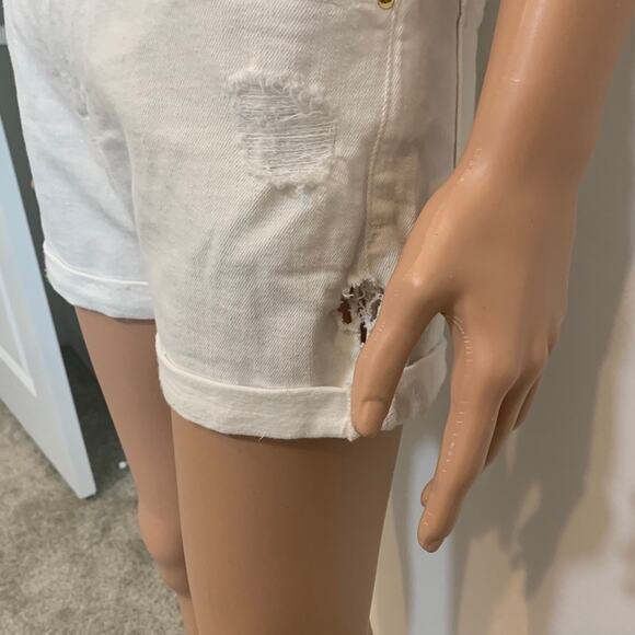 Frame 27 Le Cutoff cuffed distressed jean shorts SH 3013 - Picture 14 of 15